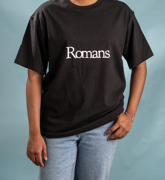 Black Short Sleeve Roman's Tshirt 