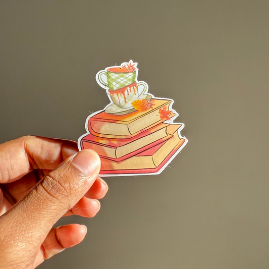 The messy book-lover Sticker