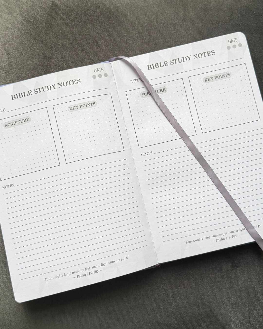 Purple Bible Study Journal/Notebook